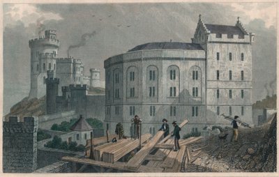 East End of the Bridewell, and Jail Governors House, Edinburgh by William Tombleson
