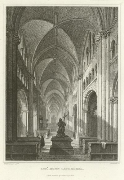 Interior Bonn Cathedral by William Tombleson