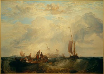 Entrance of the Meuse: Orange-Merchant on the Bar, Going to Pieces by Joseph Mallord William Turner