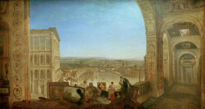 Rome, from the Vatican. Raphael accompanied by La Fornari by Joseph Mallord William Turner