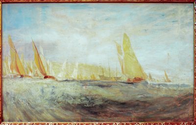 Sketch for East Cowes Castle: The Regatta Beating to Windward by Joseph Mallord William Turner