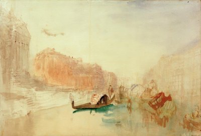 The Steps of Santa Maria della Salute, Looking up the Grand Canal by Joseph Mallord William Turner