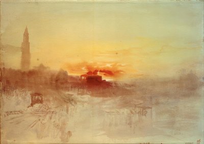 Venice at Sunrise from the Hotel Europa, with the Campanile by Joseph Mallord William Turner