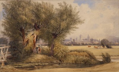 View of Oxford from the River by Joseph Mallord William Turner