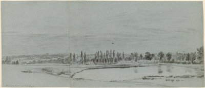 Extensive Landscape with a Pond by William Turner of Oxford