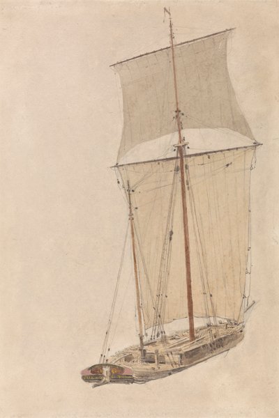 The "Friend" Sailing Vessel at Upton-on-Severn by William Turner of Oxford