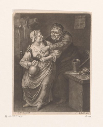 Tavern Interior with Drinking Man and Woman by William Vincent