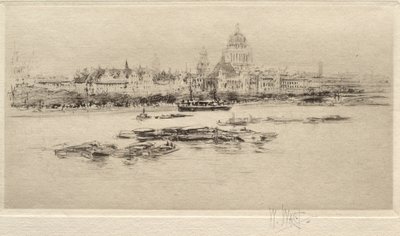The Thames from Waterloo—A View Towards St. Paul