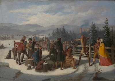 Scenes from the Pioneers by Cooper, Deerslayer at the Shooting Match by William Walcutt
