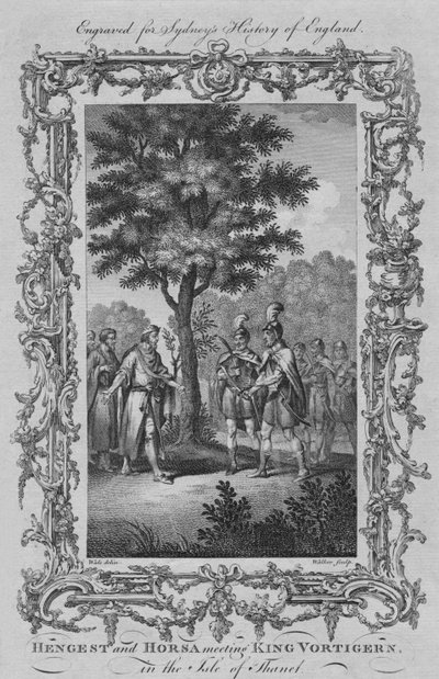 Hengest and Horsa Meeting King Vortigern, in the Isle of Thanet by William Walker