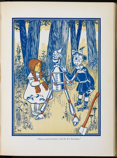 Dorothy, the tin woodman and the scarecrow by William Wallace Denslow
