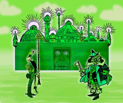 The Wonderful Wizard of Oz - The Wizard of Oz: Editing of three images by Denslow, William Wallace for the first edition 1900 of Frank Baum