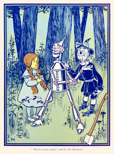 This is a great comfort, said the Tin Woodman. from The Wonderful Wizard of Oz by L. Frank Baum by William Wallace Denslow
