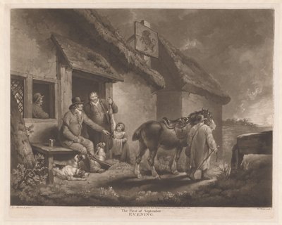 Hunters and Hunting Dogs with Their Prey at an Inn by William Ward