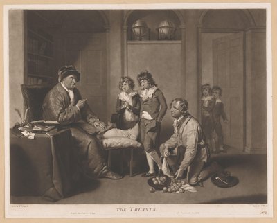 Man Scolding Children and a Kneeling Man with Pears (The Truants) by William Ward