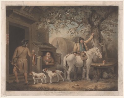 Men and Shoemaker in Front of an Inn by William Ward