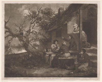 Men Conversing at an Inn by William Ward