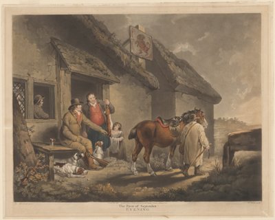 The First of September, Evening by William Ward after George Morland