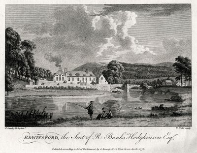 Edwinsford, the Seat of R Banks Hodgkinson Esq, Carmarthenshire by William Watts