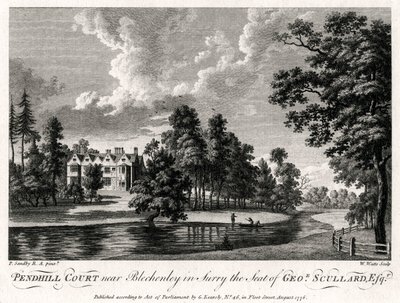 Pendhill Court near Bletchingley in Surrey, the Seat of George Scullard Esquire by William Watts