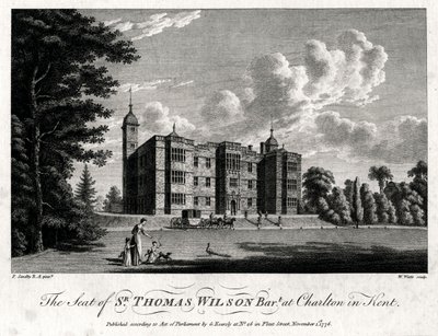 The Seat of Sir Thomas Wilson Bart at Charlton in Kent by William Watts