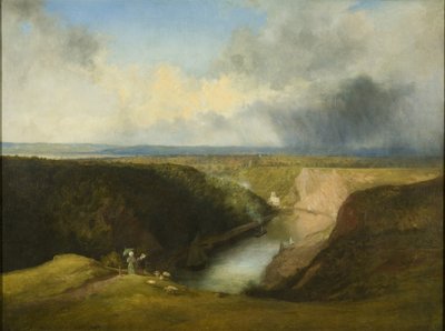 View of the Avon Gorge from Observatory Hill, c.1830 by William West