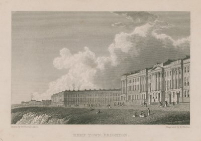 General view of Kemp Town in Brighton by William Westall