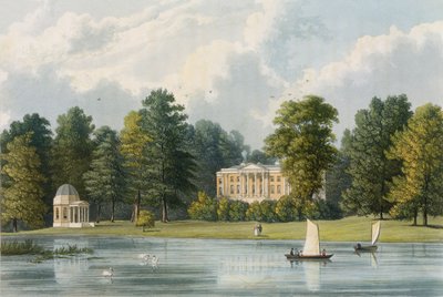 Hampton House, engraved by Richard Gilson Reeve, published 1828 by William Westall