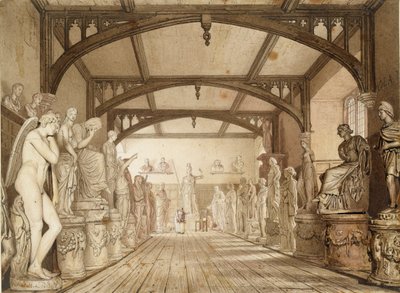 The Sculpture Gallery in the Examination Schools, Oxford by William Westall