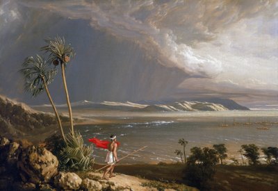 View of Malay Bay, on the island of Pobassoo, February 1803 by William Westall