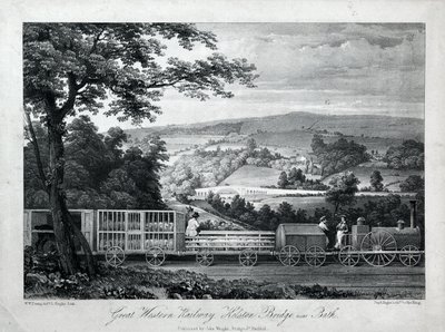 Great Western Railway, Kelston Bridge Near Bath, c.1835-40 by William Weston Young