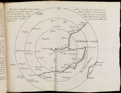 Map of South East England by William Whiston