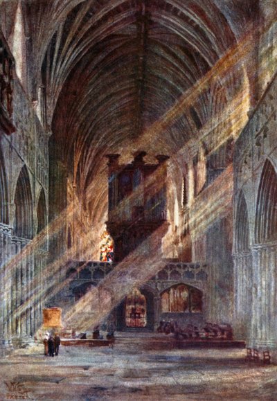 Exeter, Interior of the Nave by William Wiehe Collins