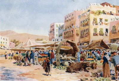 Malaga, the Market by William Wiehe Collins