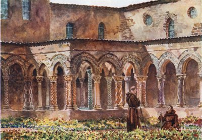 Monreale. The Cloisters by William Wiehe Collins