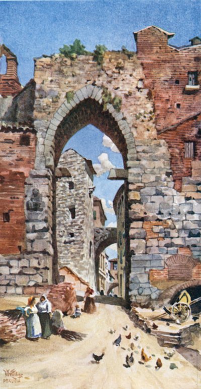 Perugia. The Porta Susanna by William Wiehe Collins