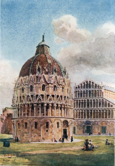 Pisa, the Baptistery by William Wiehe Collins