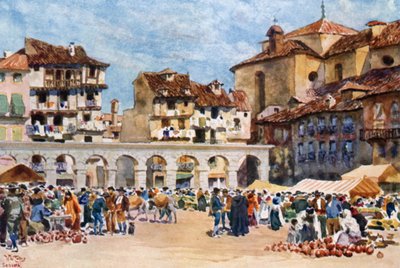 Segovia, Plaza Mayor by William Wiehe Collins