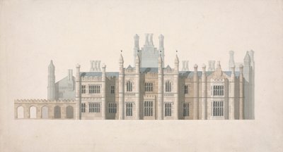 Elevation of a Proposed Design for Cambridge Colleges by William Wilkins