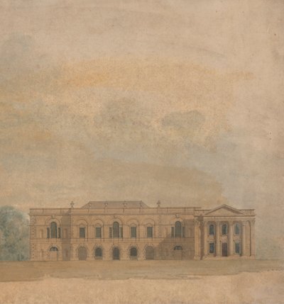 Elevation of a Proposed Design for Cambridge Colleges by William Wilkins