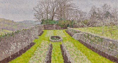 Pool Garden, Winter by William Wilkins