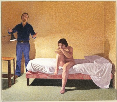Two Figures, the Man Singing by William Wilkins