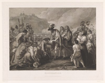 Charles II of England Arrives on the Beach at Dover, May 25, 1660 by William Woollett