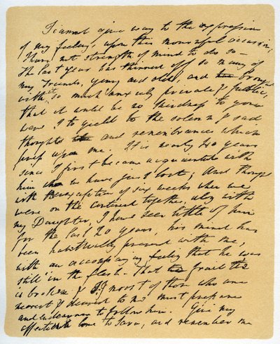 Letter from William Wordsworth on the death of Samuel Taylor Coleridge, 29th July 1834 by William Wordsworth