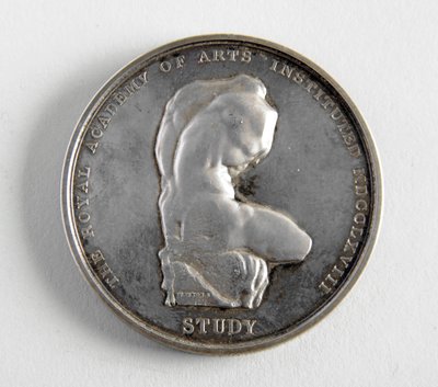 R.A. medal awarded to George Frampton 10.12.1884 for the best model of a figure by William Wyon