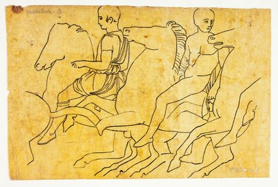 Monuments of Greece: After Parthenon Frieze (North Side) by William Young Ottley