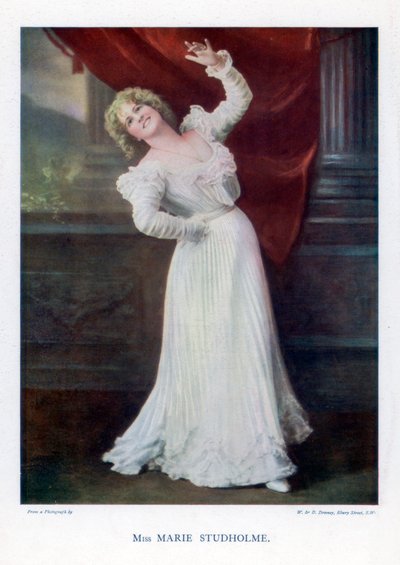 Marie Studholme, English Theatre Actress by William and Daniel Downey