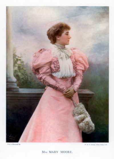 Mary Moore, English Actress and Theatre Manager by William and Daniel Downey