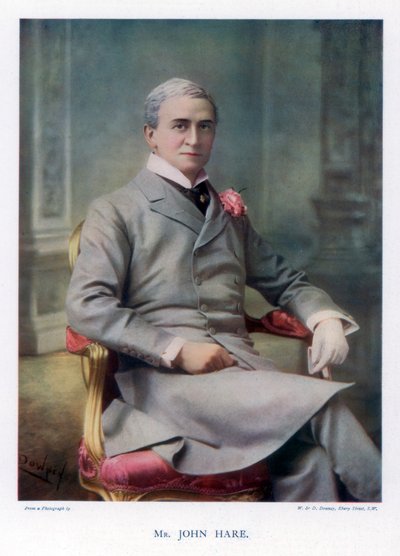 Sir John Hare, English Actor and Manager of the Garrick Theatre by William and Daniel Downey