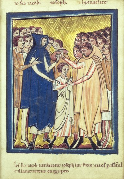 Joseph Sold by His Brothers from a Book of Bible Pictures by William de Brailes  